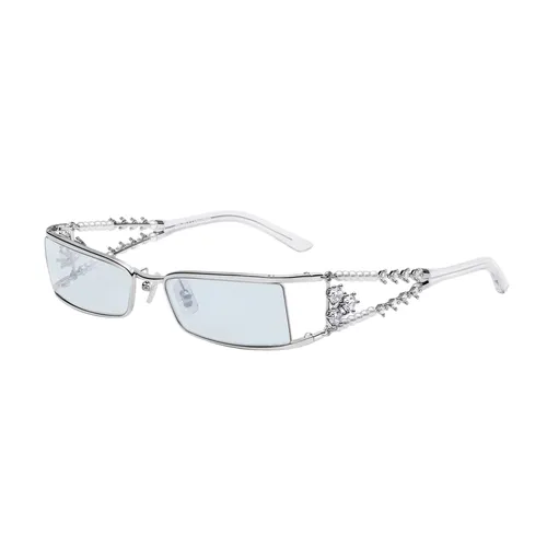 Kính Mát Gentle Monster Sunglasses Kiira 02 BLM Màu Xanh/Bạc
