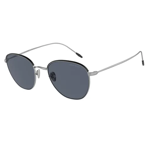 Kính Mát Nam Giorgio Armani Sunglasses AR6048 301587 Màu Đen - Bạc
