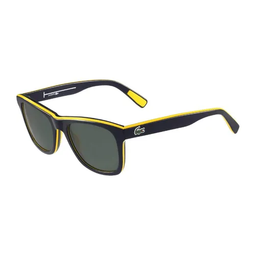 Kính Mát Lacoste Polarized Green Square Sunglasses L781SP 414 52 Màu Xanh/Vàng