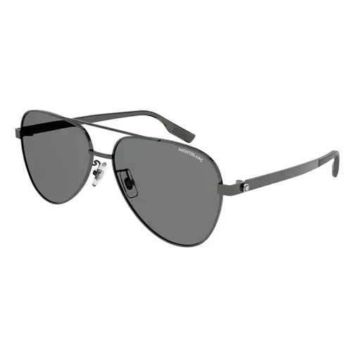 Kính Mát Montblanc Smart Sporty MB0182S-007 Sunglasses Màu Xám