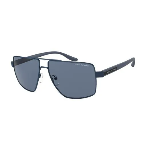 Kính Mát Nam Armani Exchange Gradient Blue Pilot Sunglasses AX2037S 609580 Màu Xanh