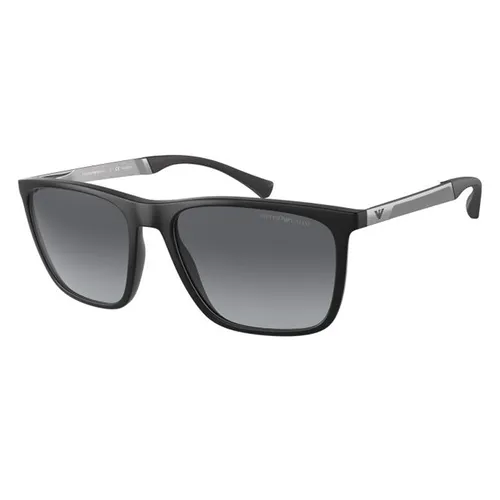 Kính Mát Nam Emporio Armani Polarized Sunglasses 4150 5001/T3 Màu Đen - Xám