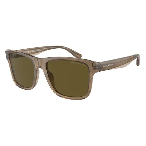 Kính Mát Nam Emporio Armani Polarized Sunglasses EA 4208 605573 Màu Nâu Xanh