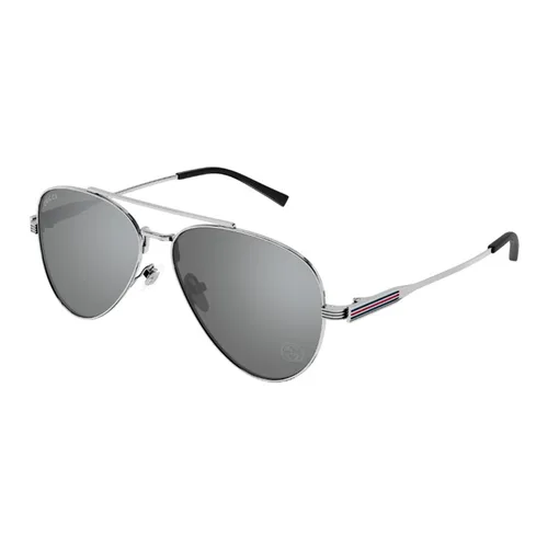 Kính Mát Nam Gucci Sunglass GG1874S 002 Màu Bạc
