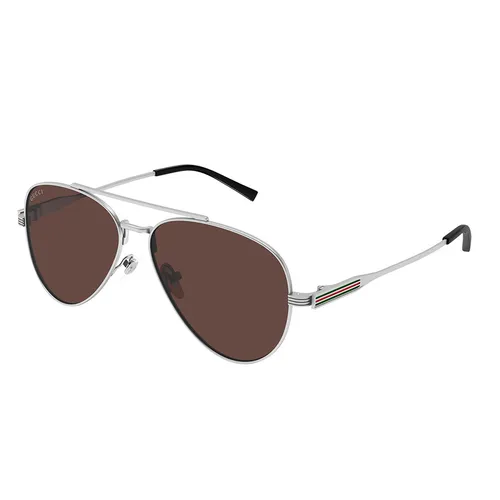 Kính Mát Nam Gucci Sunglass GG1874S 003 Màu Nâu/Bạc