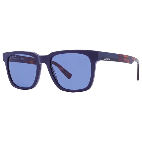 Kính Mát Nam Lacoste Blue Square Men's Sunglasses L996S 400 54 Màu Xanh Havana