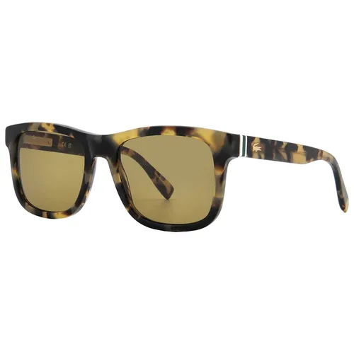 Kính Mát Nam Lacoste Green Square Men Sunglasses L6014S 220 55 Màu Đen Vàng