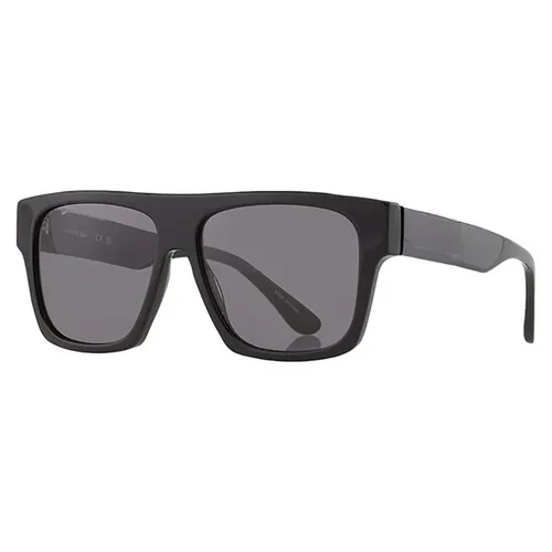 Kính Mát Nam Lacoste Grey Browline Men's Sunglasses L984S 001 57 Màu Đen Xám
