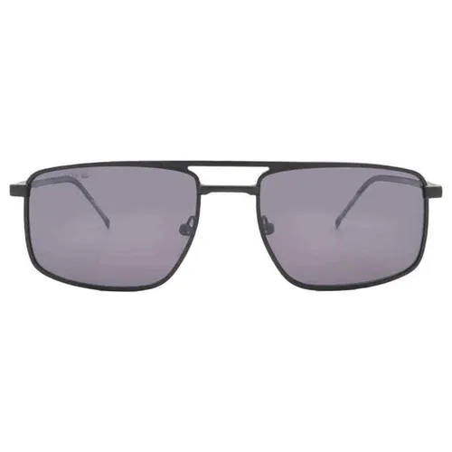 Kính Mát Nam Lacoste Grey Navigator Men Sunglasses L255S 002 56 Màu Xám