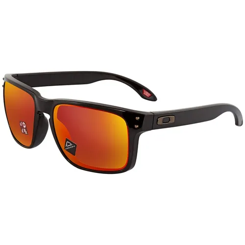 Kính Mát Nam Oakley Holbrook Prizm Ruby Polarized Square Men Sunglasses OO9102 9102F1 57 Màu Cam/Đen
