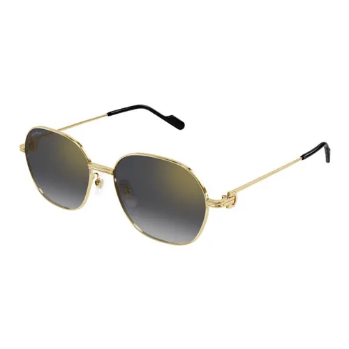 Kính Mát Nữ Cartier CT0569SA 001 Màu Xám Vàng