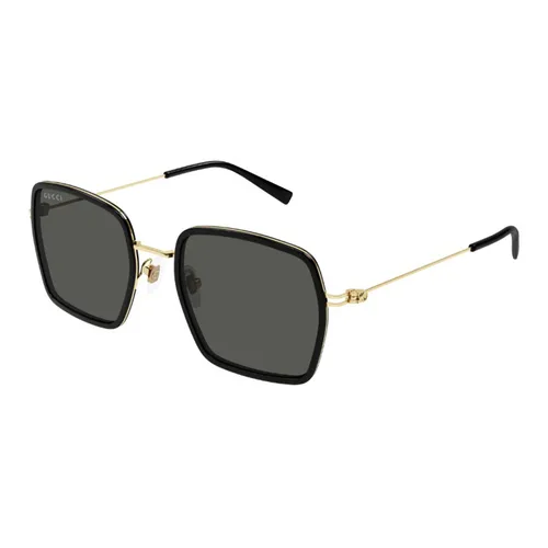Kính Mát Nữ Gucci GG1848S 001 Màu Xám Vàng