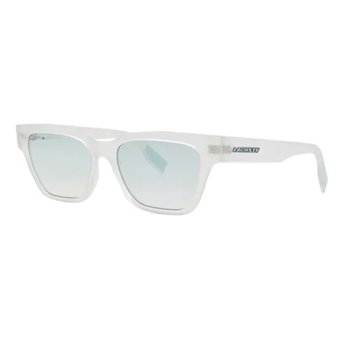 Kính Mát Nữ Lacoste Blue Rectangular Ladies Sunglasses L6002S 970 53 Màu Xanh/ Trong Suốt