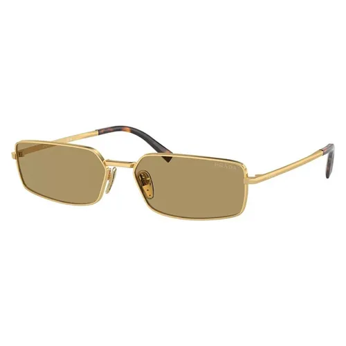 Kính Mát Nữ Prada Sunglasses PR A60S 5AK 70G 59-16 Màu Vàng Gold