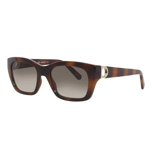 Kính Mát Nữ Salvatore Ferragamo Square Sunglasses SF1012S 214 Màu Xám/Havana