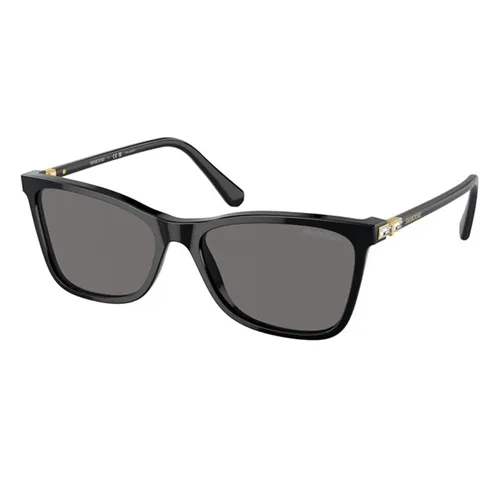 Kính Mát Nữ Swarovski Sunglasses SK6004 102687 Màu Đen