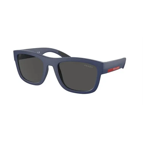 Kính Mát Prada Linea Rossa Sunglasses PS 01ZS TFY06F Màu Xám/Xanh