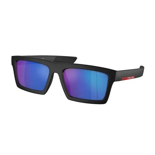 Kính Mát Prada Linea Rossa Sunglasses PS 02ZSU 1BO08R Màu Xanh/Đen