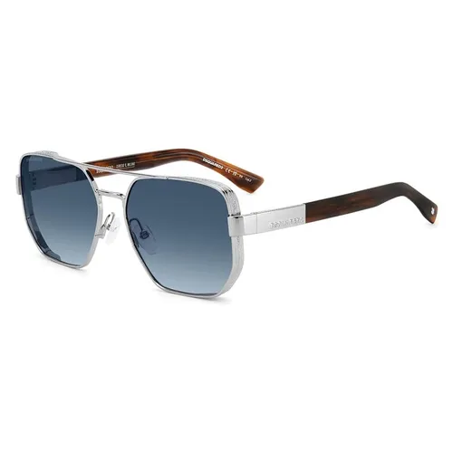 Kính Mát Unisex Dsquared2 Modern Sunglasses D2 0083/S 0OS Dkruth Horn Màu Xanh Bạc