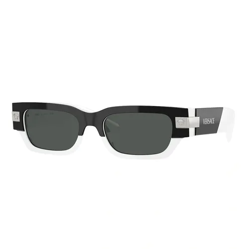 Kính Mát Versace Top Black/White Sunglasses VE 4465 545987 Màu Đen - Bạc