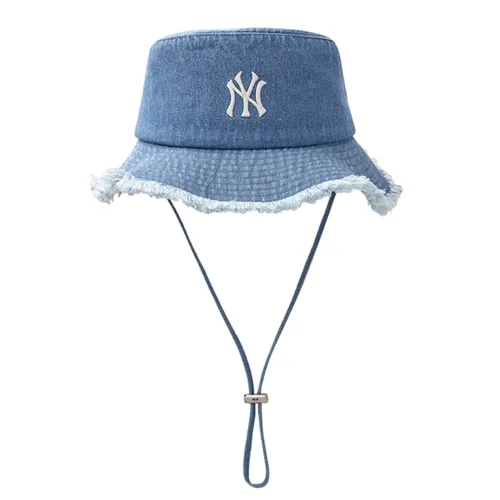 Mũ MLB Colored Denim Safari Bucket Hat New York Yankees 3AHTD025N-50BLL Màu Xanh Blue