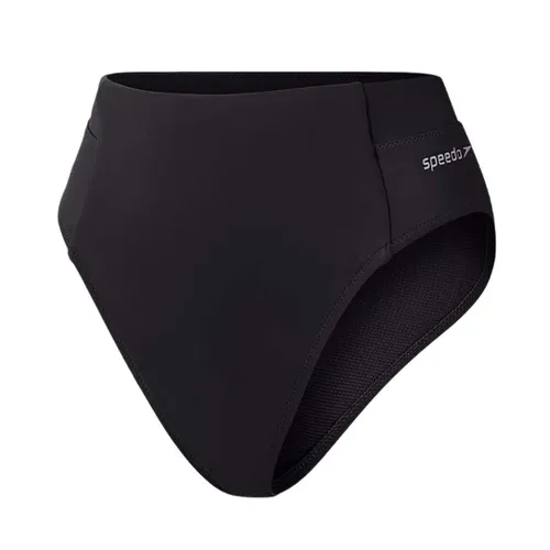 Quần Bơi Nữ Speedo Solid Hi Waist Swim Bottom - Black Màu Đen Size L