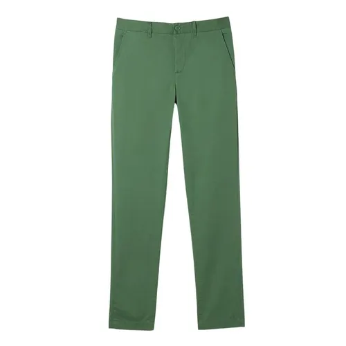 Quần Dài Nam Lacoste Classic Slim Fit Stretch Cotton Trousers HH2661 KX5 Màu Xanh Lá Size 33