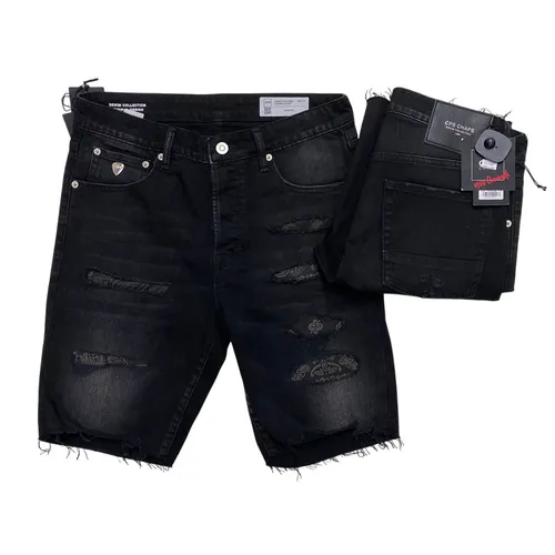 Quần Short Nam CPS Chaps Denim Collection Original Design Màu Đen Xám