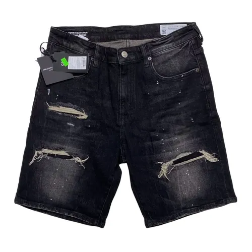 Quần Short Nam CPS Chaps Men's Denim Collection Original Design Màu Đen Xám Size 34