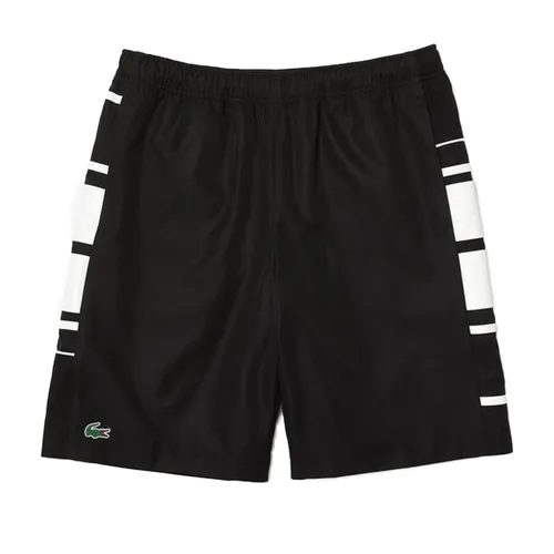 Quần Short Nam Lacoste Men's Sport Printed Side Bands GH0876 Màu Đen Size 3