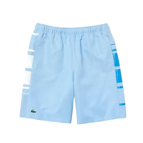 Quần Short Nam Lacoste Men's Sport Striped GH6461 GBG Màu Xanh Nhạt Size 3