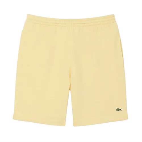 Quần Short Nam Lacoste Regular Fit Molleton GH9627 00 I1C Màu Vàng Size 3