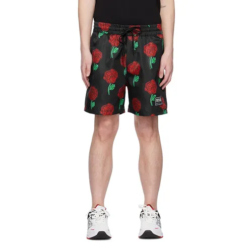 Quần Short Nam Versace Jeans Couture Roses In Black Màu Đen Size 46