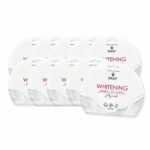 Set 10 Miếng Mặt Nạ Trắng Da, Dưỡng ẩm Và Sáng Da Daliv Whitening Vitamin C Jeju Hallabong Jelly Mask 30g