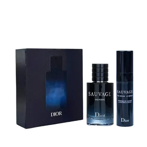 Set Nước Hoa Nam Dior Sauvage Eau Forte Parfum 2 Món (Mini 10ml + Serum 5ml)