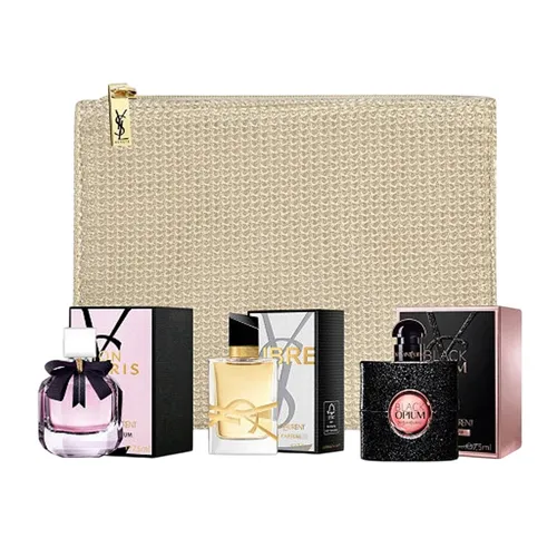 Set Nước Hoa Nữ Yves Saint Laurent YSL Mini Libre Mon Paris Black Opium EDP (3 x 7.5ml)