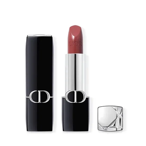 Set Son Dior Rouge Satin 720 Icone Màu Hồng Đất + Box Son Trắng