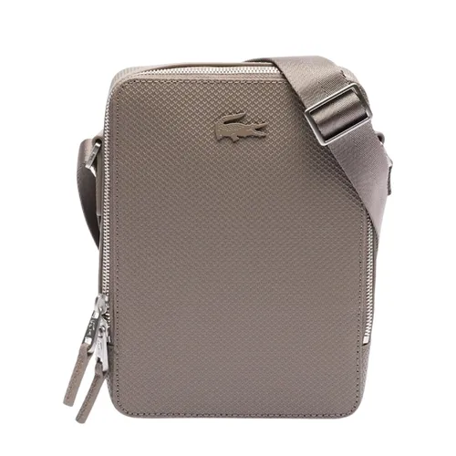 Túi Đeo Chéo Nam Lacoste Chantaco Pique Leather Shoulder Bag NH3271CE Q80 Màu Nâu