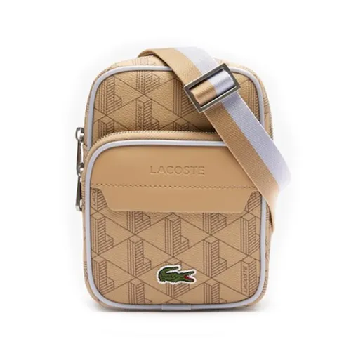 Túi Đeo Chéo Nam Lacoste Men's Small The Blend Satchel NH4585BG Màu Be