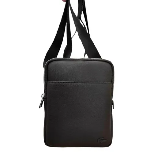 Túi Đeo Chéo Nam Lacoste NH2840GL 047 Bag Màu Nâu Đen