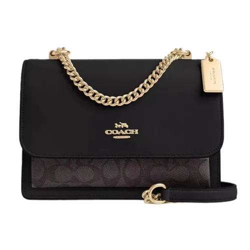 Túi Đeo Chéo Nữ Coach Klare Crossbody Bag In Signature Canvas CV978 Màu Đen Nâu