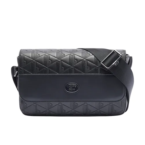 Túi Đeo Chéo Unisex Lacoste Nomogramme Leather Bag NU4838MR 000 Màu Đen