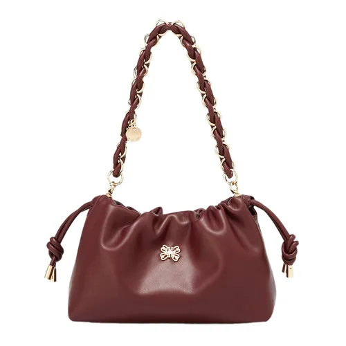 Túi Đeo Vai Nữ Lyn Floaty Drawstring Shoulder Bag - Dark Red LL25CBF074 Màu Đỏ Đậm