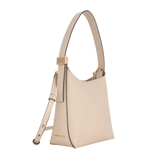 Túi Đeo Vai Nữ Charles & Keith CNK Edna Bucket Bag Oat CK2-10782671 Màu Kem