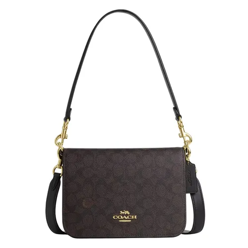 Túi Đeo Vai Nữ Coach Quinn Bag In Signature Canvas CZ770 Màu Nâu Đen