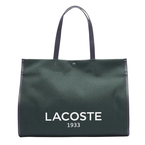 Túi Tote Lacoste Hertiage Canvas Cotton Tote Bag NU4342TD 00 M87 Màu Xanh Rêu