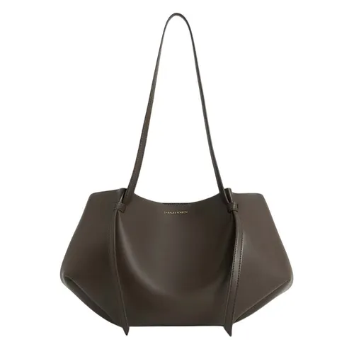 Túi Tote Nữ Charles & Keith CNK Calla Tote Bag Dark Moss CK2-30671662 Màu Xanh Rêu