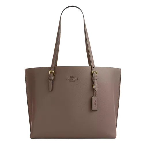 Túi Tote Nữ Coach Mollie Bag Gold/ Dark Stone CV968 Màu Xám Nâu