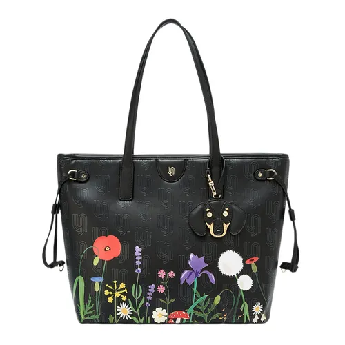 Túi Tote Nữ Lyn Blossom Infinite M Tote Bag Printed Printed Black LL25FBM025 Màu Đen