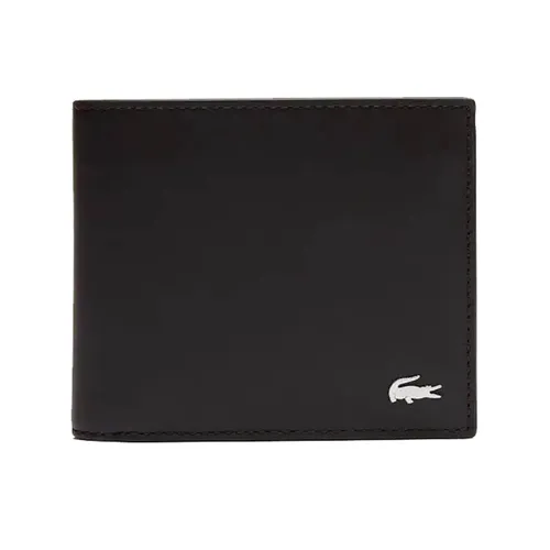 Ví Nam Lacoste Men's Leather Wallet Black NH1112FG 028 Màu Đen